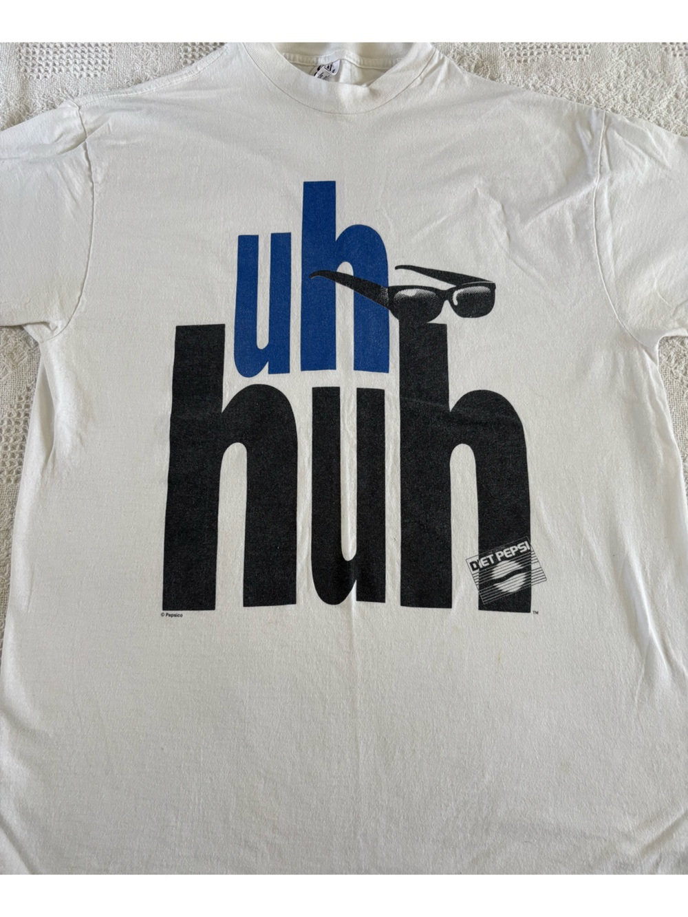Vintage 90s Ray Charles Uh Huh Diet Pepsi Promo Tshirt Unisex XL White